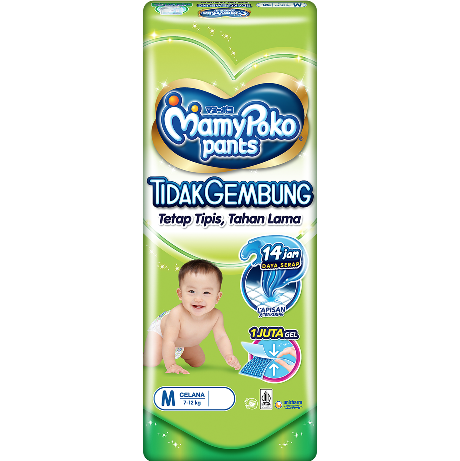 MamyPoko Pants Xtra Kering Tidak Gembung M